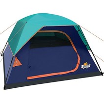 Beesky 캠핑 텐트 방수 4인용 이중 레이어 대형 패밀리 돔 메시 창 및 탈착식 레인 플라이 포함 487293, Ordinary 4 Person Tent-03