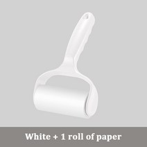 찢을 수 있는 롤 종이 스티키 롤러 먼지 와이퍼 애완 동물 헤어 옷 카펫 돌돌이본체, 하얀