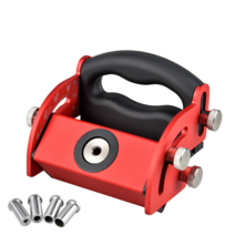 멀티 앵글 포켓 홀 지그 오블 리크 홀 로케이터 드릴링 공구 키트 6/8/10/12mm Dowel Jig 알루미늄 목공 목, 01 Red