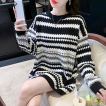 여성 롱 니트티 원피스 간절기 라운드 여자 데일리 수입보세 스웨터