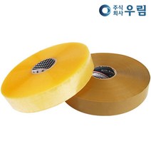 우림 기계테이프 경포장 중포장용 자동테이프 1000M 5개 1박스, 기계경포장(1000m X 투명5개)1개