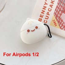 에어팟프로2케이스애플 에어팟 프로 3D 귀여운 만화 찐박제 롤빵 케이스 1 2 3 중국, 01 For Airpods 1 2