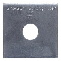 SIMPSON STRONG TIE DSUH36 5/8-3 Hdg Bearing Plate 3” x 3”, 1