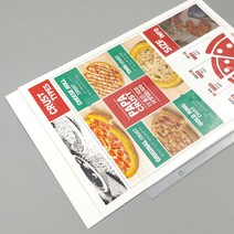 을지메뉴 고급 바인더 카페 메뉴판 A4사이즈 예쁜메뉴판 인기상품, A4-투명속지 8장
