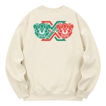 KAN6312 KMC0036 롯트와일러 기모 맨투맨 - 크림