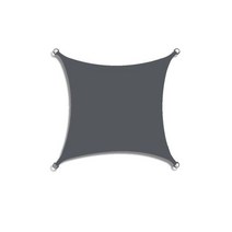 방수 파라솔 그늘 항해 캐노피 캠핑 큰 천 야외 걸이식 정원 테라스, 11 Dark gray_02 2X3M