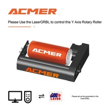 레이저각인기 레이저마킹기 CO2레이저 acmer m1 회전 롤러 레이저 조각기 y축 360° 회전 4-138mm 조각 직경 레이저 조각 원통형 개체, 없음, 1개