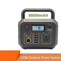 저소음 캠핑용 휴대용 발전기 330w 88000mah 배터리 발전소 무선 전화 충전, 협력사, EU 플러그