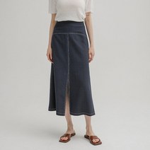 (광주신세계)린넨 배색 스티치 A라인 롱 스커트(SK-4615)나인 스커트(SK-4615) 140909