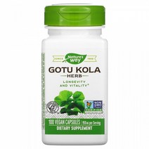 네이쳐스웨이 고투콜라 475mg 100베지캡슐 GOTU KOLA, 100개
