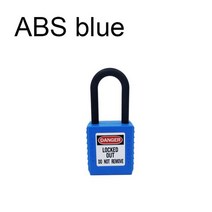 락폴딩 잠금 abs 보안 자물쇠 플라스틱 걸쇠 강철 안전 자물쇠 38mm 나일론 릴레이, 복근 블루