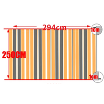 전원주택담장 단독주택 테라스 가림막 담벼락 담장 주물 휀스 사용자 정의 크기 방수 패브릭 웨이브 개폐식 차양 그물 발코니 창 그늘 그물 방수 천막, 2.94mx2.5m