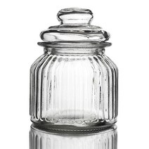 캔들 용기 일자단지자 600ml/유리 공병 향초 소이, 1개