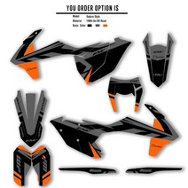오토바이 부품 MCHMFG-그래픽 배경 스티커 키트 데칼 KTM 125 SX 250 EXC XCW 300 350 450 용 2016, 02 02Enduro Style