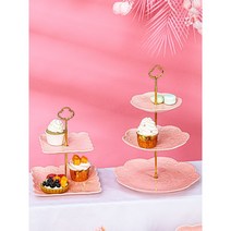 루이드롱 파티용 케이크돔 2단 3단 디저트트레이 촬영용 플레이딩 접시 세트 12종 세트, 8종세트