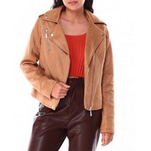 Jou bonded 인조 스웨이드 라이더 자켓 모터사이클 점퍼 112333