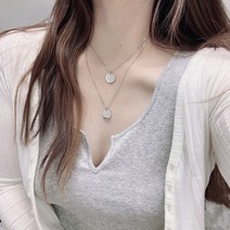 써지컬스틸 코인 목걸이