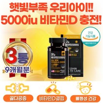 60대 70대 시니어 5000IU 건기식 비타민D3 영양제
