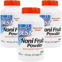 닥터스베스트 노니 프루트 파우더 650mg 베지 캡, 3개, 120개입, 120정