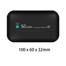 유심 4G LTE 라우터 10000mAh 캠핑 차량용 농막 휴대용 와이파이 라우터, 블랙 10000mah, 1개