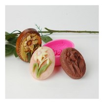 [허니솝] 실리콘몰드 1구 모음 (비누만들기재료 화장품만들기재료), M50 백합 실리콘몰드 (120g)