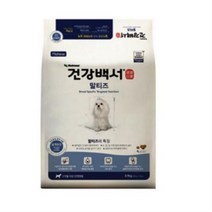 건강백서 전연령 생선 말티즈 기능성사료, 3개, 3.9kg