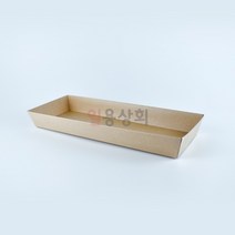 일용상회 종이트레이 DRP 17호 직사각 200개 크라프트 샌드위치용기 종이용기, 단품, 단품