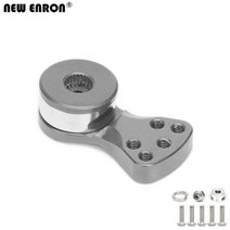 RC카 부품 ENRON 1Pcs 알루미늄 CNC 서보 보호기 15/18/21.5MM 25T 스플라인 출력 샤프트 조정 가능한 하이 토크 RC 자동차 1/10 TRAXXAS 전술, [09] Gray-21.5mm