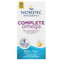 Nordic Naturals (노르딕 내추럴스) 얼티메이트 오메가 레몬 282.5mg 소프트젤 120정, 5개