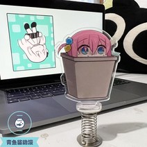 열쇠고리 인형 지퍼 줄 Bocchi The Rock 애니메이션 키 체인 여성 고토 히토리 아크릴 쉐이크 스탠드 모델, 한개옵션1, 05 5