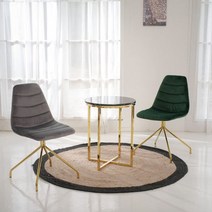  [복스마켓] _DT025 테이블 미팅 원형 포인트 가구 인테리어 미니 카페 [BOKS] , option__01.DT025(블랙)