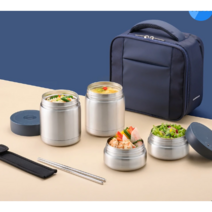 락앤락 리뉴얼 보온보냉 도시락 세트 7P Lock & Lock Lunch Box 7P, 블루, 1개