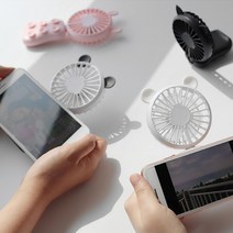*_DAD아_*^ 휴대용 무선충전기 장착이 편리한 미니선풍기 착팬 스마트폰에 붙이는 USB선풍기 W77E *YJR* Y7 0020EA *_K가, 이지르유통 블랙고양이