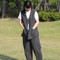 생활한복MZ언니 봄 가을 생활한복 개량한복 법복 절복 조끼 바지 검정