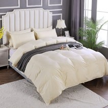 거위털이불 구스이불 패딩 따뜻한 5성급 겨울 구스다운 호텔 두꺼운, 150x200cm, 베이지