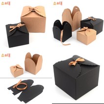 가라지팜 접이식 클래식 무지 사각 선물상자 브라운-소 선물포장상자 싸바리박스 선물케이스, 블랙-대