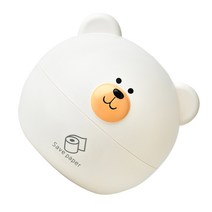 디도 브라운 티슈 박스 플라스틱 티슈 용기 동물 모양 종이 타월 디스펜서 홈 오피스용 기구, 일