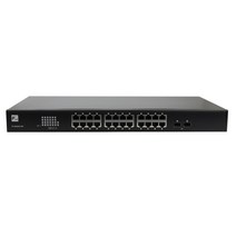 24포트+2SFP 기가비트 스위치허브 광전송 GBIC모듈 인터넷 랜선분배기 허브랙설치 스위칭 네트워크 공유기
