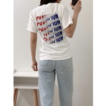 챔피온 배색 로고 남녀공용 반팔 티셔츠 2색 택1 GT23H 5864IA GT23H 5864HA [오늘출발]