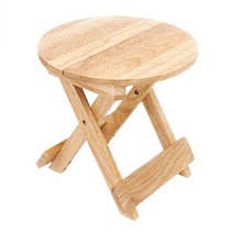 영스타 원목 접이식 테이블 미니 받침, 원형