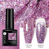 네일 폴리셔UR Sugar-네일용 젤 폴리쉬 매니큐어 7.5ML 크리스마스 반영구 베르니스 탑 코트 UV LED 컬러, 한개옵션1, 84 URN102