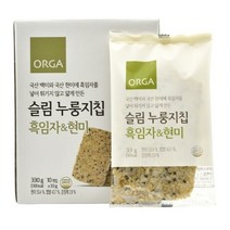ORGA 슬림누룽지칩 흑임자현미 10개입, 1개, 33g