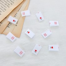 원단킹 10개) 면 끼움라벨 레드튤립(8219892)