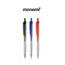 모나미볼펜 에프엑스제타볼펜0.5mm FX-ZETA 3입 검정+빨강+파랑 0.5mm, FX-ZETA 3입(검정+빨강+파랑)