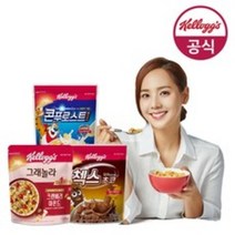 켈로그 대용량 시리얼 6종 (콘푸로스트 1320g/ 후루트링 1200g/ 첵스초코 1200g / 오곡후레이크 1200g/ 아몬드후레이크 1200g/ 그래놀라 1200g), 콘푸로스트 1320g 1개, 1320g, 1개