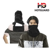 예인 핫가드 핫팩 워머 방한용품 넥워머 목도리 마스크, 블랙