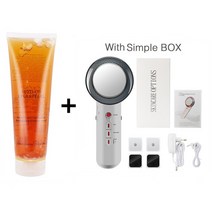 갈바닉마사지기 고주파마사지기 얼굴마사지기 3in 1 얼굴 리프팅 EMS 적외선 초음파 바디 마사지 장치 슬리, 03 With Box Gel-A