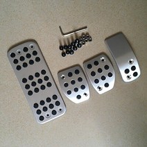 자동차페달 자동차튜닝 TTCR-II 가스 브레이크 발 나머지 페달 수정 된 자동차 커버 푸조 2008 CC SW GTI/R, 01 MT 4 PCS