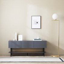 [감성톡톡디자인+즉시1만원할인] 파로마 하비 템바보드 LED 거실장 1200 낮은티비장 led거실장 모던거실장, 그레이