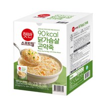 소프트밀 닭가슴살 곤약죽 180g x4입, 햇반 소프트밀 닭가슴살 곤약죽 180g x4입, 4개